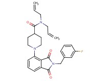 N,N-diallyl-1-[2-(3-fluorobenzyl)-1,3-dioxo-2,3-dihydro-1H-isoindol-4-yl]-4-piperidinecarboxamide