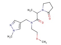 N-(2-methoxyethyl)-N-[(1-methyl-1H-pyrazol-4-yl)methyl]-2-(2-oxopyrrolidin-1-yl)propanamide