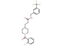 3-[1-(2-fluorobenzoyl)-4-piperidinyl]-N-[3-(trifluoromethyl)benzyl]propanamide