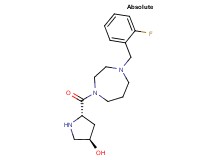 (3R,5S)-5-{[4-(2-fluorobenzyl)-1,4-diazepan-1-yl]carbonyl}-3-pyrrolidinol