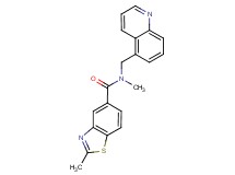 N,2-dimethyl-N-(5-quinolinylmethyl)-1,3-benzothiazole-5-carboxamide