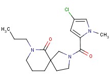 2-[(4-chloro-1-methyl-1H-pyrrol-2-yl)carbonyl]-7-propyl-2,7-diazaspiro[4.5]decan-6-one