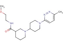 N-(2-methoxyethyl)-1'-(6-methylpyridazin-3-yl)-1,4'-bipiperidine-3-carboxamide