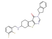 7-[(2,3-difluorobenzyl)amino]-3-(2,3-dihydro-1H-inden-2-yl)-5,6,7,8-tetrahydro[1]benzothieno[2,3-d]pyrimidin-4(3H)-one
