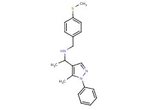 1-(5-methyl-1-phenyl-1H-pyrazol-4-yl)-N-[4-(methylthio)benzyl]ethanamine