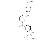 1-[(2,3-dimethyl-1H-indol-5-yl)carbonyl]-N-(4-methoxyphenyl)-3-piperidinamine