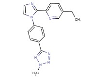 5-ethyl-2-{1-[4-(2-methyl-2H-tetrazol-5-yl)phenyl]-1H-imidazol-2-yl}pyridine