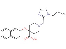 4-(2-naphthyloxy)-1-[(1-propyl-1H-imidazol-2-yl)methyl]piperidine-4-carboxylic acid