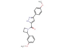3-(4-methoxyphenyl)-5-{[2-(3-methoxyphenyl)azetidin-1-yl]carbonyl}-1H-pyrazole