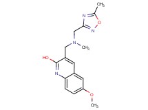 6-methoxy-3-({methyl[(5-methyl-1,2,4-oxadiazol-3-yl)methyl]amino}methyl)quinolin-2-ol