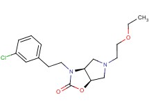 (3aS*,6aR*)-3-[2-(3-chlorophenyl)ethyl]-5-(2-ethoxyethyl)hexahydro-2H-pyrrolo[3,4-d][1,3]oxazol-2-one