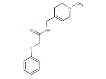 N-[(1-methyl-1,2,3,6-tetrahydropyridin-4-yl)methyl]-2-(phenylthio)acetamide