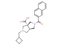 (3aR*,6aR*)-2-(cyclobutylmethyl)-5-(2-naphthoyl)hexahydropyrrolo[3,4-c]pyrrole-3a(1H)-carboxylic acid
