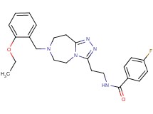 N-{2-[7-(2-ethoxybenzyl)-6,7,8,9-tetrahydro-5H-[1,2,4]triazolo[4,3-d][1,4]diazepin-3-yl]ethyl}-4-fluorobenzamide