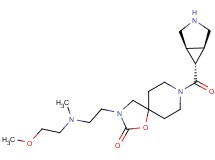 8-[(1R*,5S*,6r)-3-azabicyclo[3.1.0]hex-6-ylcarbonyl]-3-{2-[(2-methoxyethyl)(methyl)amino]ethyl}-1-oxa-3,8-diazaspiro[4.5]decan-2-one