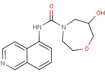 6-hydroxy-N-isoquinolin-5-yl-1,4-oxazepane-4-carboxamide