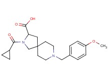 2-(cyclopropylcarbonyl)-8-(4-methoxybenzyl)-2,8-diazaspiro[4.5]decane-3-carboxylic acid