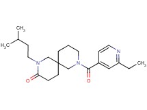 8-(2-ethylisonicotinoyl)-2-(3-methylbutyl)-2,8-diazaspiro[5.5]undecan-3-one