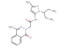 N-[1-(1-ethylpropyl)-3-methyl-1H-pyrazol-5-yl]-2-(4-methyl-1-oxophthalazin-2(1H)-yl)acetamide