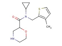 N-cyclopropyl-N-[(3-methyl-2-thienyl)methyl]morpholine-2-carboxamide