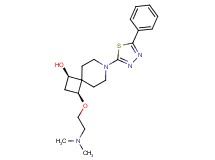 (1R*,3S*)-3-[2-(dimethylamino)ethoxy]-7-(5-phenyl-1,3,4-thiadiazol-2-yl)-7-azaspiro[3.5]nonan-1-ol