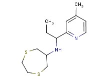 1,4-dithiepan-6-yl[1-(4-methylpyridin-2-yl)propyl]amine