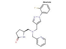 (5S)-5-{[{[1-(2-fluorophenyl)-1H-pyrazol-4-yl]methyl}(pyridin-2-ylmethyl)amino]methyl}pyrrolidin-2-one
