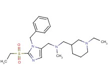 1-[1-benzyl-2-(ethylsulfonyl)-1H-imidazol-5-yl]-N-[(1-ethyl-3-piperidinyl)methyl]-N-methylmethanamine