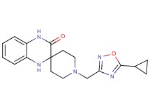 1-[(5-cyclopropyl-1,2,4-oxadiazol-3-yl)methyl]-1',4'-dihydro-3'H-spiro[piperidine-4,2'-quinoxalin]-3'-one