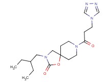 3-(2-ethylbutyl)-8-[3-(4H-1,2,4-triazol-4-yl)propanoyl]-1-oxa-3,8-diazaspiro[4.5]decan-2-one