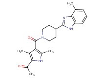 1-(3,5-dimethyl-4-{[4-(4-methyl-1H-benzimidazol-2-yl)-1-piperidinyl]carbonyl}-1H-pyrrol-2-yl)ethanone