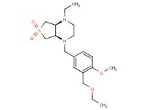 (4aS*,7aR*)-1-[3-(ethoxymethyl)-4-methoxybenzyl]-4-ethyloctahydrothieno[3,4-b]pyrazine 6,6-dioxide