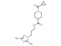 1-(cyclopropylcarbonyl)-N-[3-(3,5-dimethyl-1H-1,2,4-triazol-1-yl)propyl]-4-piperidinecarboxamide