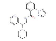 N-(2-piperidin-1-yl-2-pyridin-3-ylethyl)-2-(1H-pyrazol-1-yl)benzamide