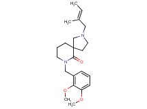 7-(2,3-dimethoxybenzyl)-2-[(2E)-2-methyl-2-buten-1-yl]-2,7-diazaspiro[4.5]decan-6-one