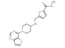 N-methyl-5-{[(1-thieno[3,2-d]pyrimidin-4-ylpiperidin-4-yl)amino]methyl}-2-furamide