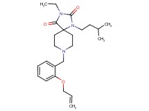 8-[2-(allyloxy)benzyl]-3-ethyl-1-(3-methylbutyl)-1,3,8-triazaspiro[4.5]decane-2,4-dione
