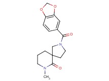 2-(1,3-benzodioxol-5-ylcarbonyl)-7-methyl-2,7-diazaspiro[4.5]decan-6-one