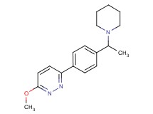 3-methoxy-6-[4-(1-piperidin-1-ylethyl)phenyl]pyridazine