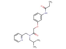 N-(3-{2-[isobutyl(pyridin-2-ylmethyl)amino]-2-oxoethoxy}phenyl)propanamide