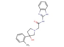 N-1H-benzimidazol-2-yl-2-[3-hydroxy-3-(2-methylphenyl)pyrrolidin-1-yl]acetamide