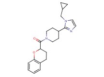 4-[1-(cyclopropylmethyl)-1H-imidazol-2-yl]-1-(3,4-dihydro-2H-chromen-2-ylcarbonyl)piperidine