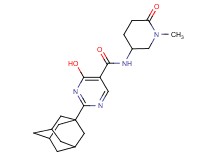 2-(1-adamantyl)-4-hydroxy-N-(1-methyl-6-oxopiperidin-3-yl)pyrimidine-5-carboxamide