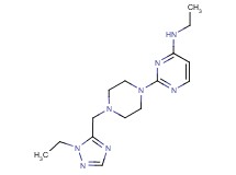 N-ethyl-2-{4-[(1-ethyl-1H-1,2,4-triazol-5-yl)methyl]piperazin-1-yl}pyrimidin-4-amine