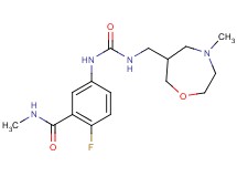 2-fluoro-N-methyl-5-[({[(4-methyl-1,4-oxazepan-6-yl)methyl]amino}carbonyl)amino]benzamide