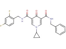 N-benzyl-1-cyclopropyl-N'-(2,4-difluorobenzyl)-4-oxo-1,4-dihydro-3,5-pyridinedicarboxamide