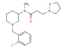 N-[1-(2-fluorobenzyl)-3-piperidinyl]-3-(2-isoxazolidinyl)-N-methylpropanamide