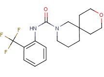 N-[2-(trifluoromethyl)phenyl]-9-oxa-2-azaspiro[5.5]undecane-2-carboxamide