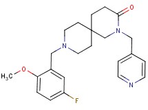9-(5-fluoro-2-methoxybenzyl)-2-(pyridin-4-ylmethyl)-2,9-diazaspiro[5.5]undecan-3-one
