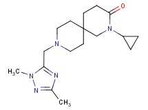 2-cyclopropyl-9-[(1,3-dimethyl-1H-1,2,4-triazol-5-yl)methyl]-2,9-diazaspiro[5.5]undecan-3-one